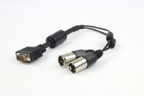 Encoder audio cable 15 Pin male DB15 to 2 XLR male Audio