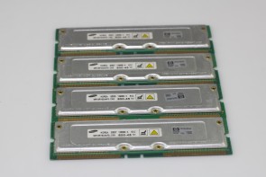 4 x Samsung RAM Memory Module 128MB PC800 800MHz RDRAM RIMM MR18R1624AF0-CK8