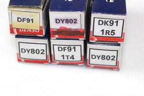 Lot of 6 Diffrent Brand Tubes DK91 1R5, DF91 1T4,DF91, DY802